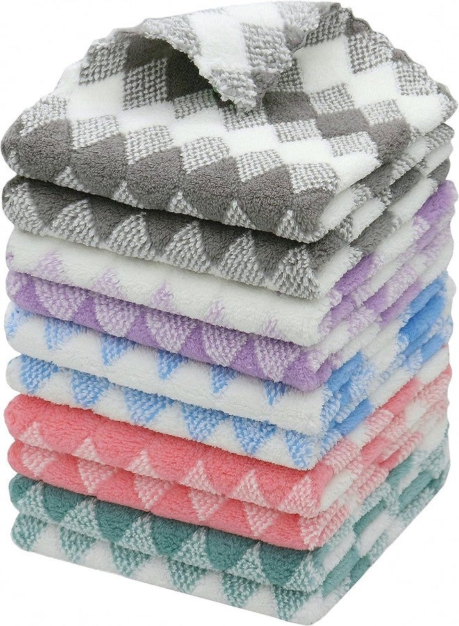 SynSo Cloth for Kitchen Use Pack of 4 Microfiber Absorbent Lint Free Reusable Cleaning Cloths Multipurpose Towel Rags Wash Dish Clothes - Image 1
